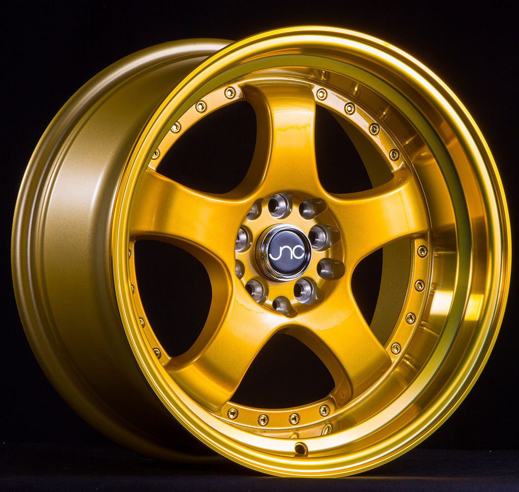 JNC 017 - Transparent Gold w/ Gold Machined Lip