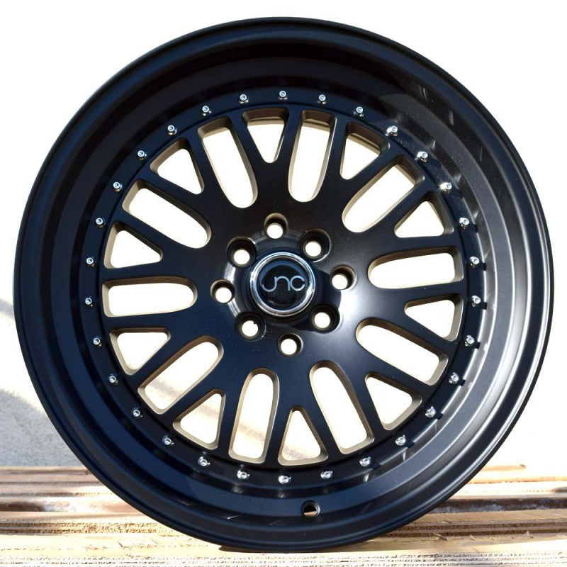 JNC 001 - Matte Black w/ Chrome Rivets