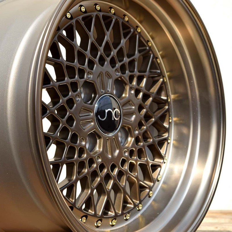 JNC 045 - Machined Bronze w/ Gold Rivets