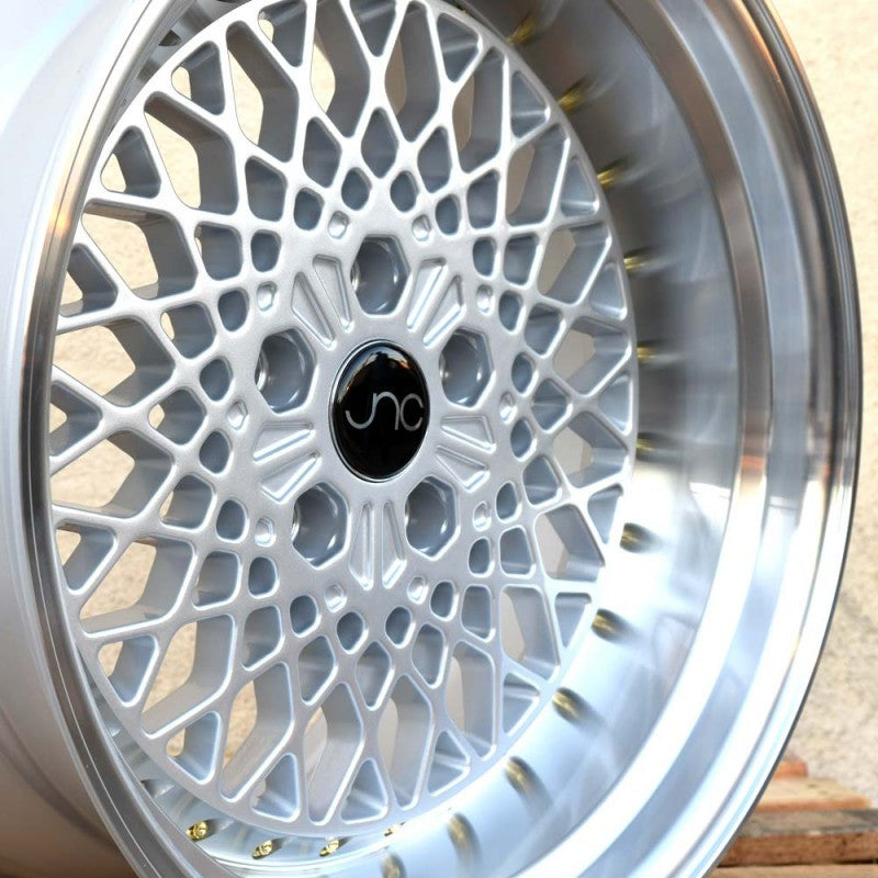 JNC 045 - Silver Machined Lip w/ Gold Rivets