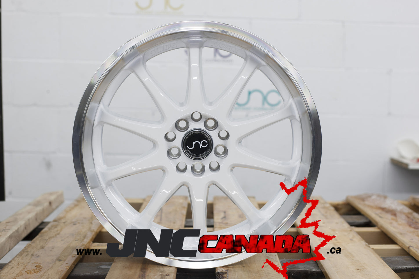 JNC 019 - White w/ Machined Lip