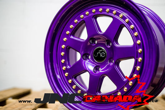 JNC 048 - Candy Purple w/ Gold Rivets