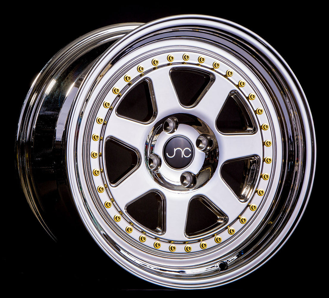 JNC 048 - Platinum W/ Gold Rivets