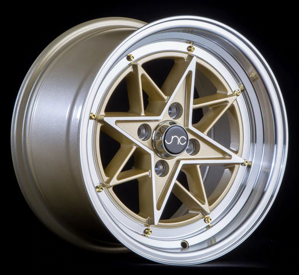 JNC 025 - Gold Machined Face & Gold Rivets