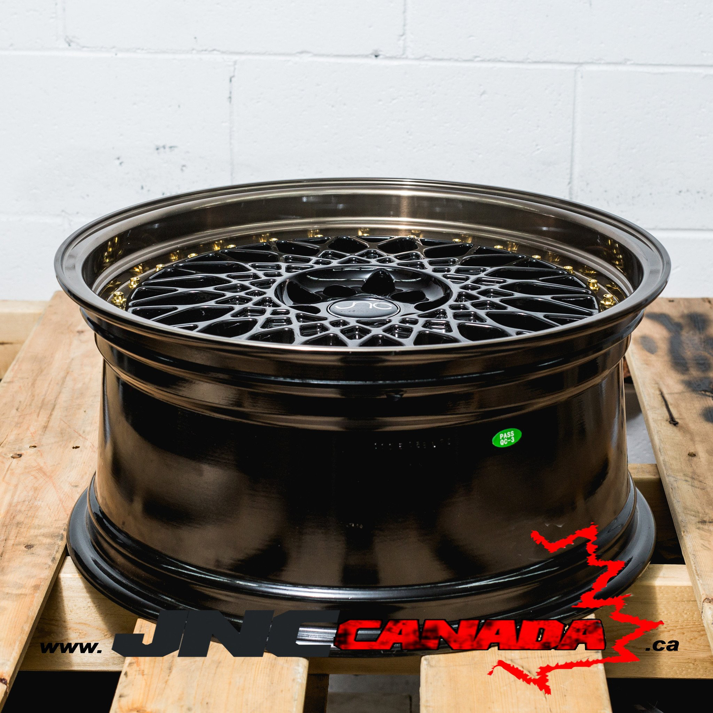 JNC 031 - Matte Black w/ Machined Bronze Lip & Gold Rivets