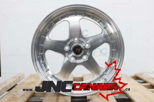 JNC 010 - Silver Machined Face w/ Machined Lip
