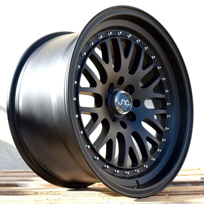 JNC 001 - Matte Black w/ Chrome Rivets