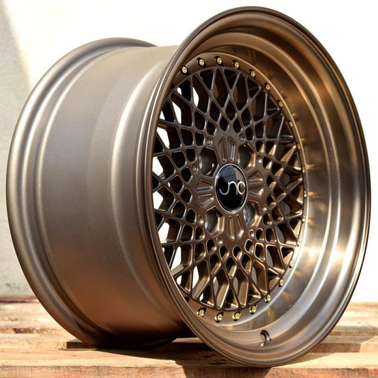 JNC 045 - Machined Bronze w/ Gold Rivets