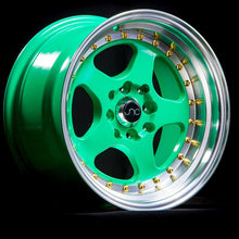 JNC 010 - Wasabi Green w/ Gold Rivets