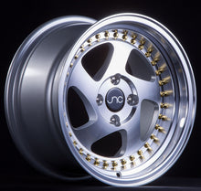 JNC 034 - Silver Machined & Gold Rivets