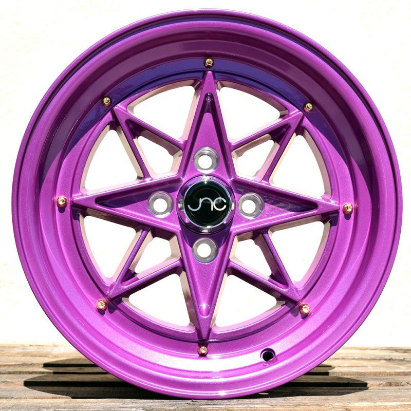 JNC 025 - Candy Purple & Gold Rivets