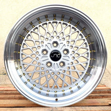 JNC 045 - Silver Machined Lip w/ Gold Rivets