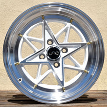 JNC 025 - White Machined Face & Gold Rivets