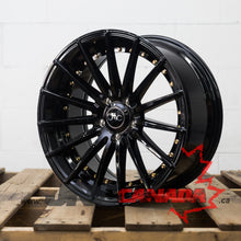 JNC 042 - Gloss Black w/Gold Rivets