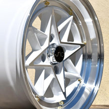 JNC 025 - White Machined Face & Gold Rivets