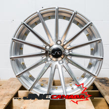 JNC 042 - Silver Machined Face Gold Rivets