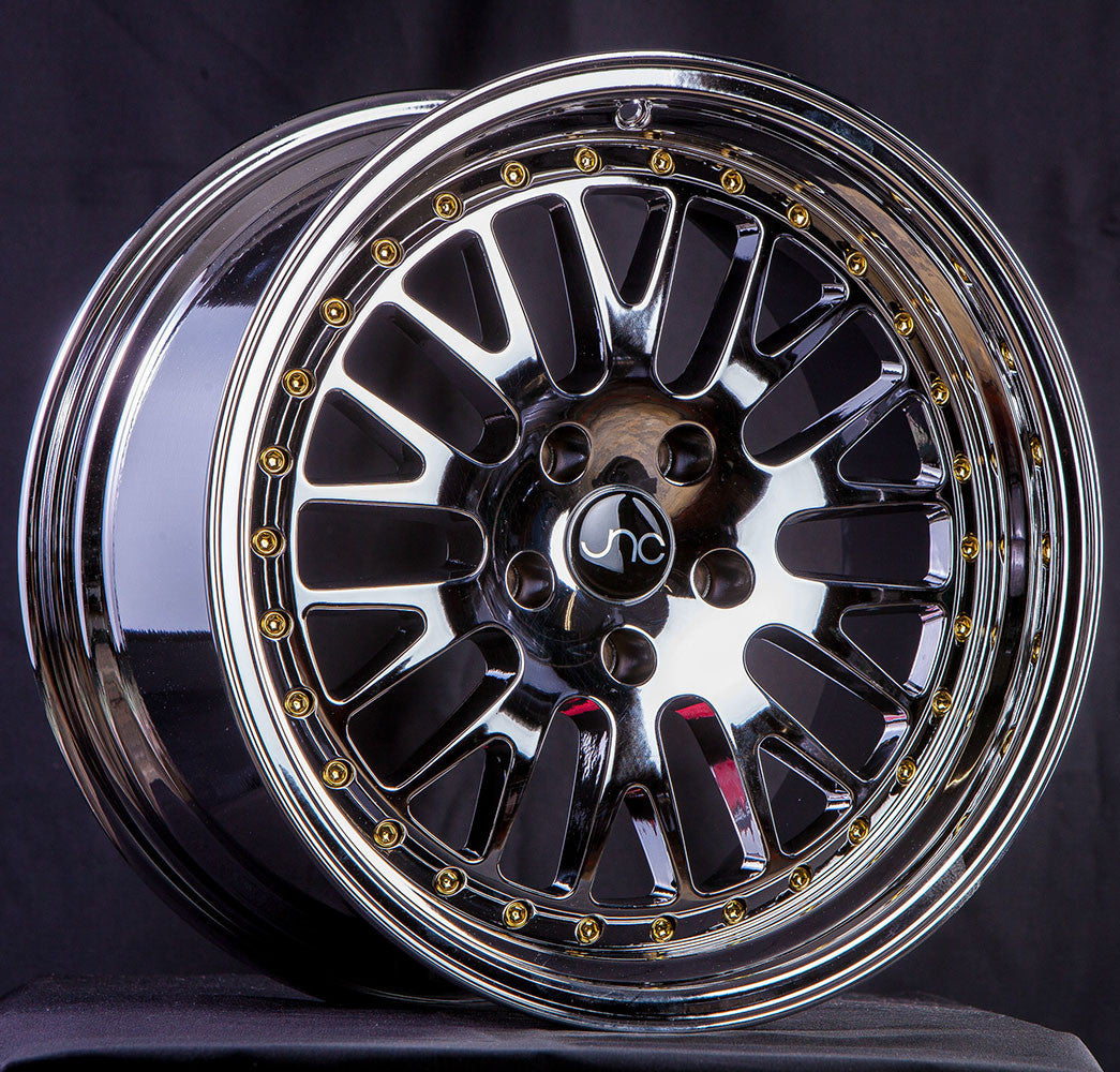JNC 001 - Platinum w/ Gold Rivets