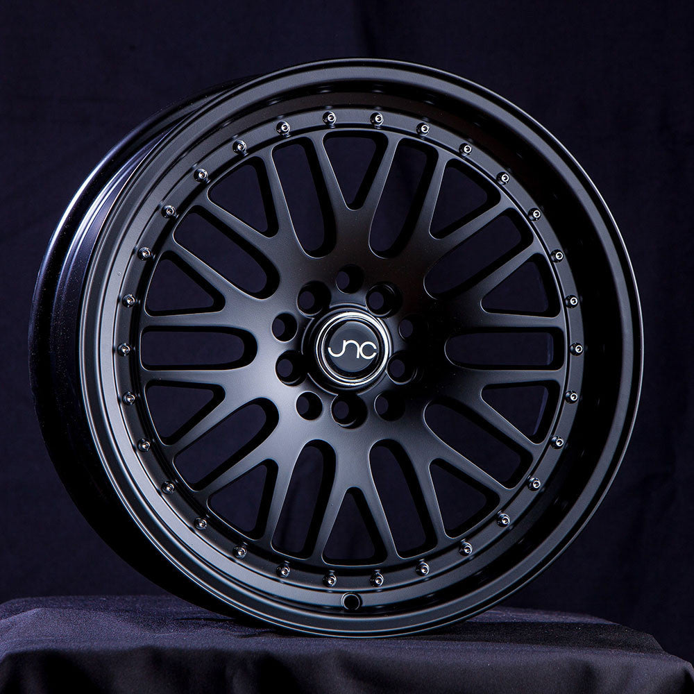 JNC 001 - Matte Black w/ Chrome Rivets