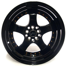 JNC 017 - Gloss Black w/ Gold Rivets